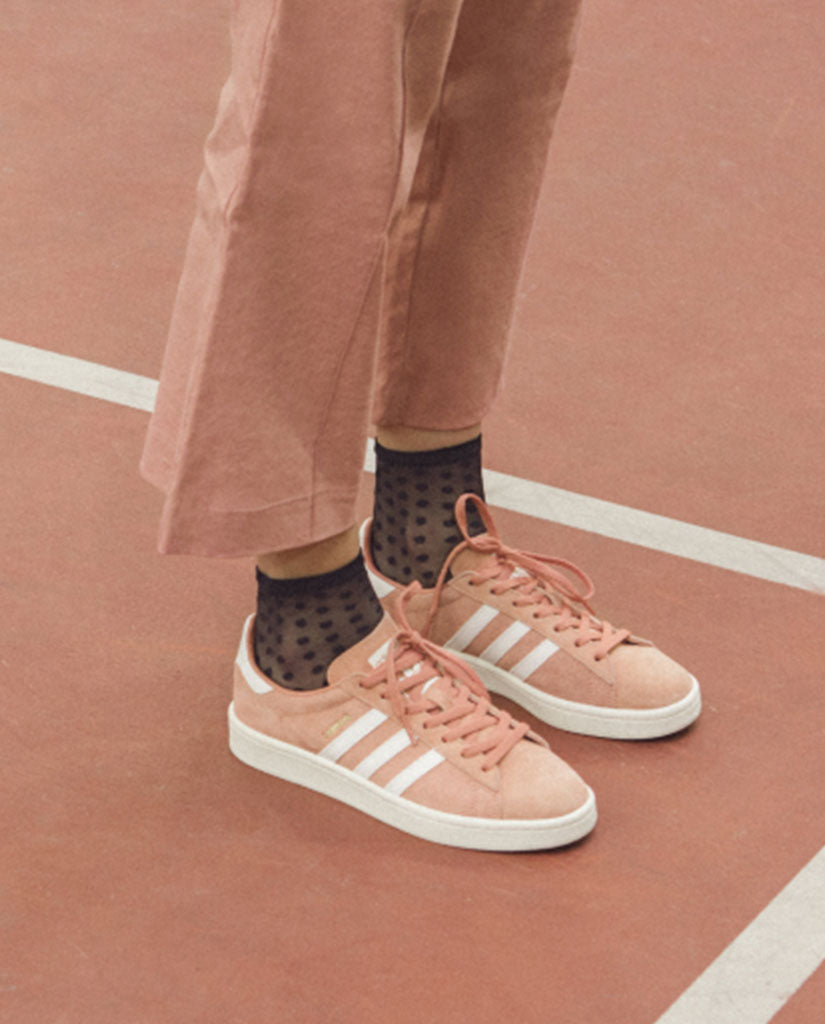 Chaussettes fines à pois