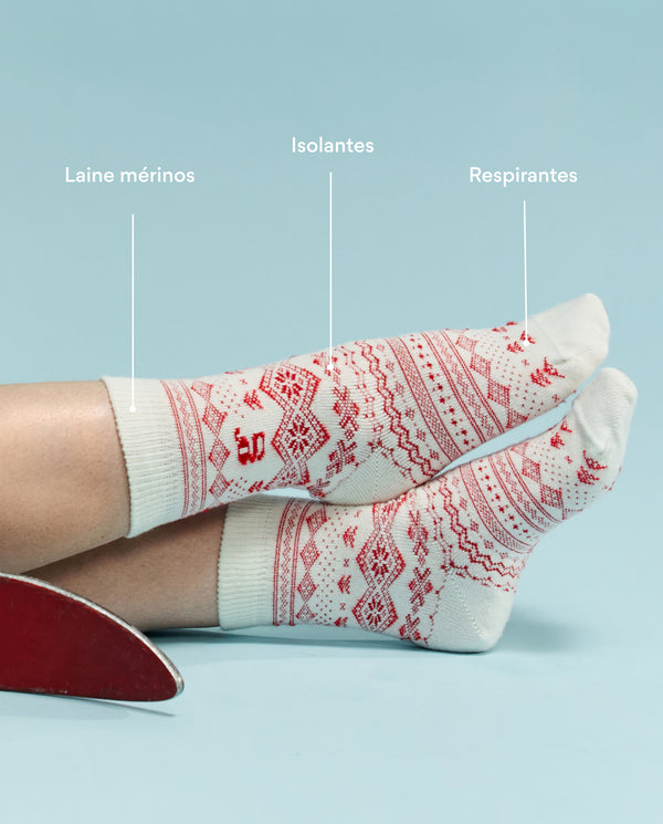 Chaussettes Chaude en laine mérinos