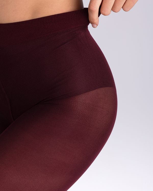 Collant opaque - Teinte bordeaux