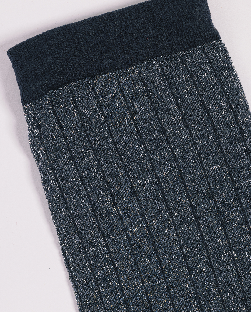 Chaussettes paillettes bleues