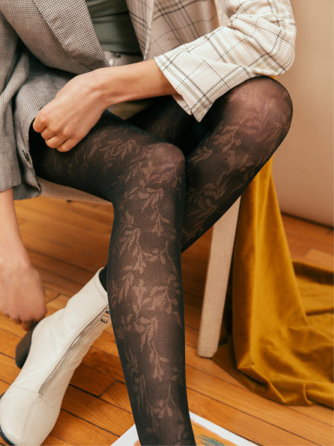 Floral tights