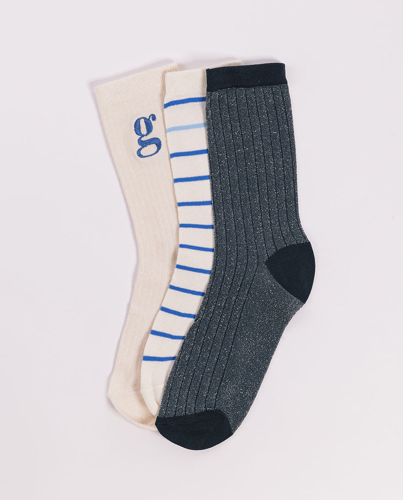 Trio de chaussettes - Collection Printemps