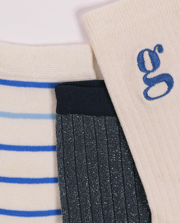 Trio de chaussettes - Collection Printemps
