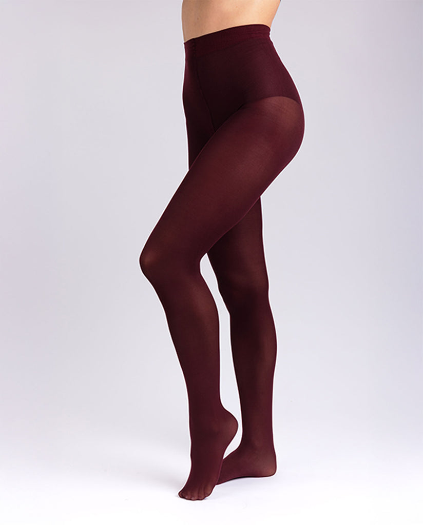 Collant opaque 60D - Teinte bordeaux
